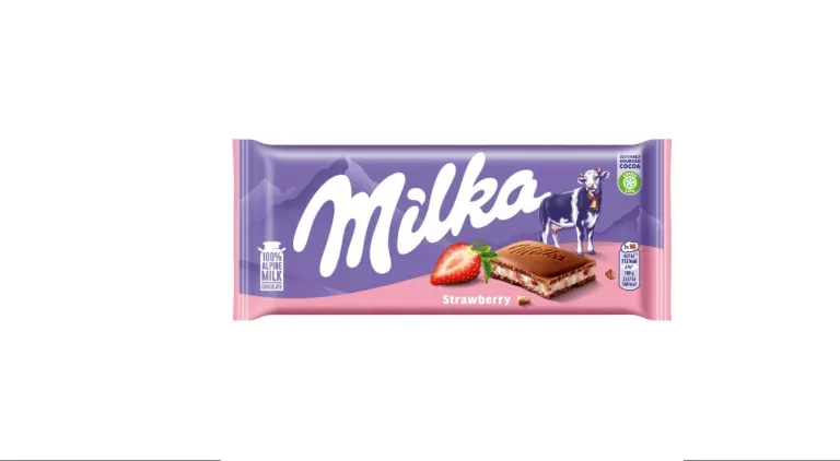 CZEKOLADA MLECZNA MILKA 100 G TRUSKAWKOWA