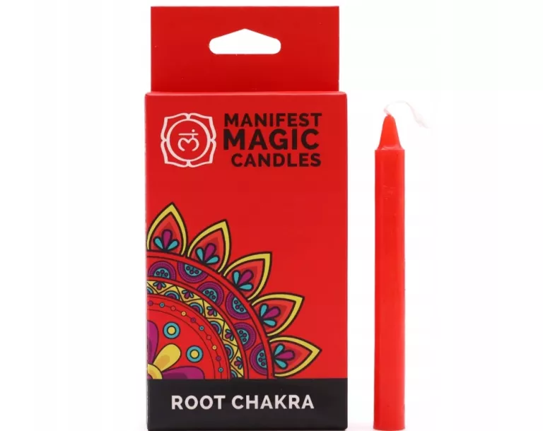 ZESTAW 12 MAGICZNYCH ŚWIEC - CZAKRA PODSTAWY