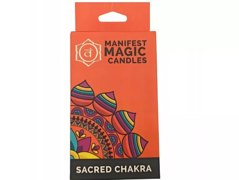 ŚWIECE MANIFESTACYJNE (12 SZT) - POMARAŃCZOWE - CZAKRA SAKRALNA