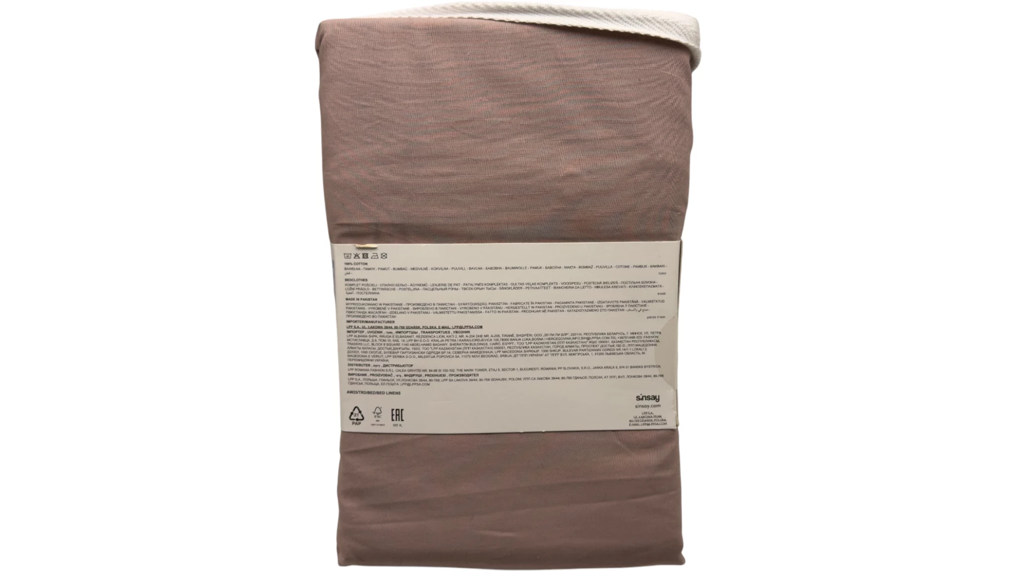 sinsay-komplet-poscieli-160x200-fioletowa-listki-100-bawelna-ean-gtin-5907400234460