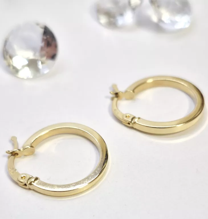 ZŁOTE KOLCZYKI KOŁA PR. 585