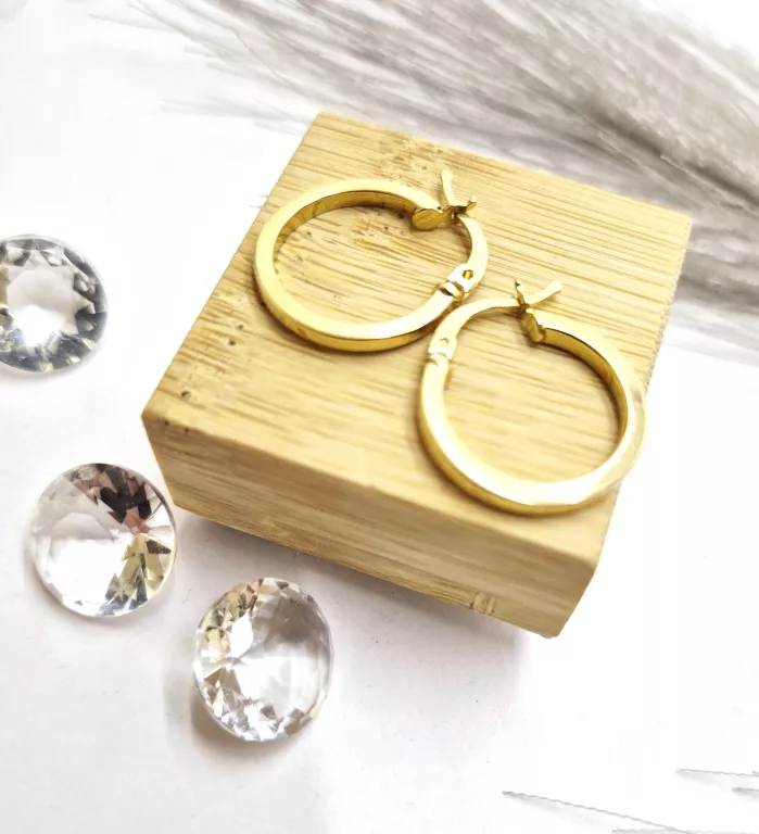 ZŁOTE KOLCZYKI KOŁA PR. 585