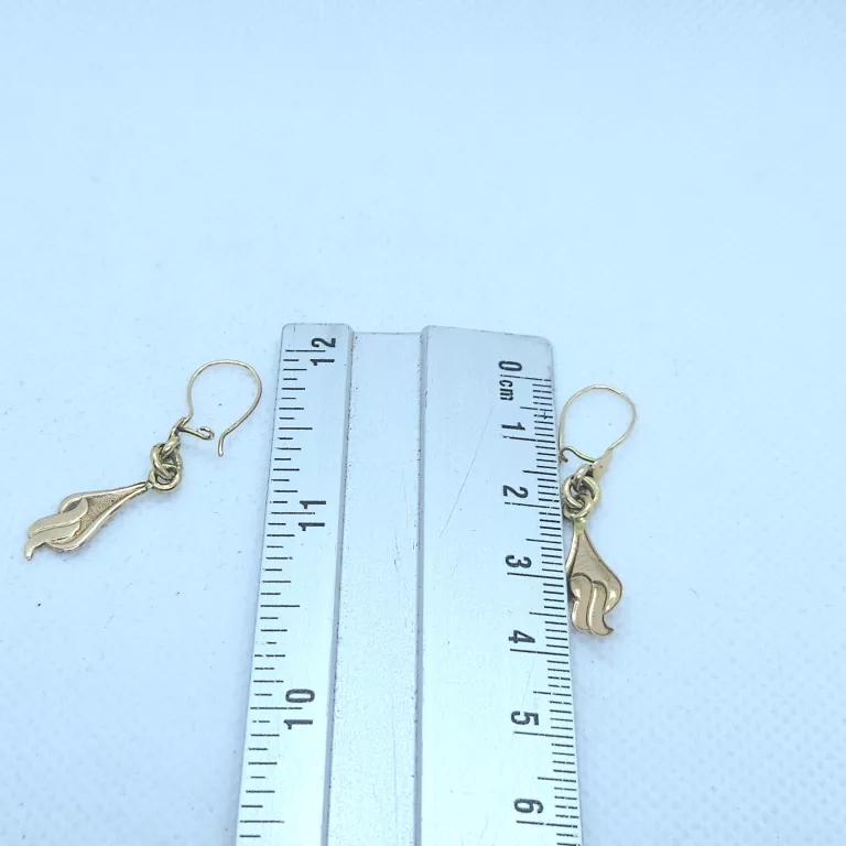 ŚLICZNE ZŁOTE WISZĄCE KOLCZYKI P.585 1,39 G