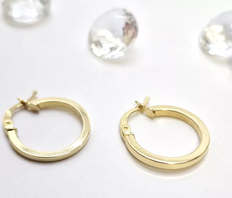 ZŁOTE KOLCZYKI KOŁA PR. 585