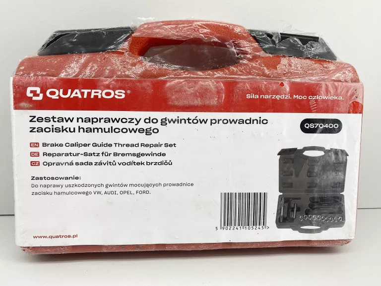 QUATROS KOMPLET NAPRAWCZY DO GWINTÓW PROWADNIC ZACISKU HAMULCOWEGO QS70400