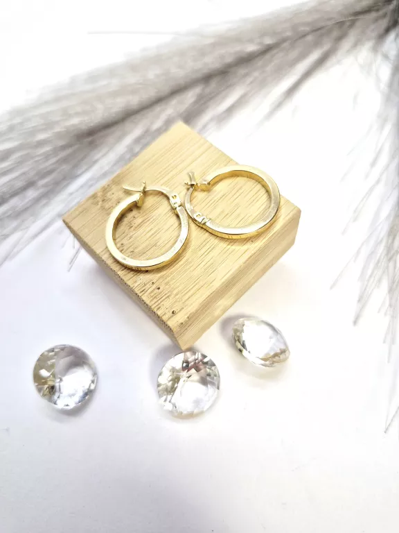 ZŁOTE KOLCZYKI KOŁA PR. 585