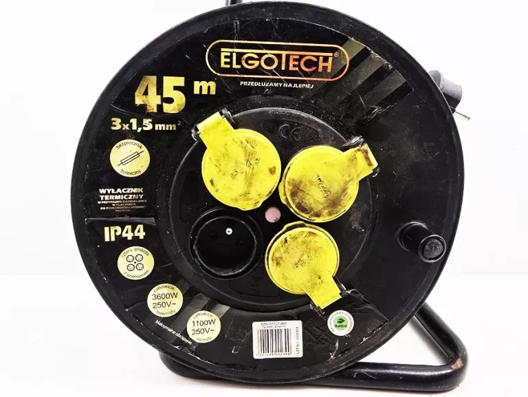 ELGOTECH PRZEDŁUŻACZ BĘBNOWY 45M OMY 3X1,5