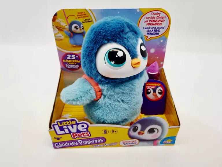 LITTLE LIVE PETS INTERAKTYWNY PINGWIN PINGWINEK WADDLES SMYCZ