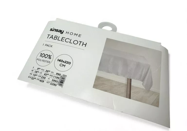 OBRUS BIAŁY 140X220