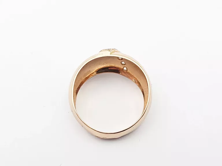 OKAZAŁY ZŁOTY PIERŚCIONEK 585 R. 28