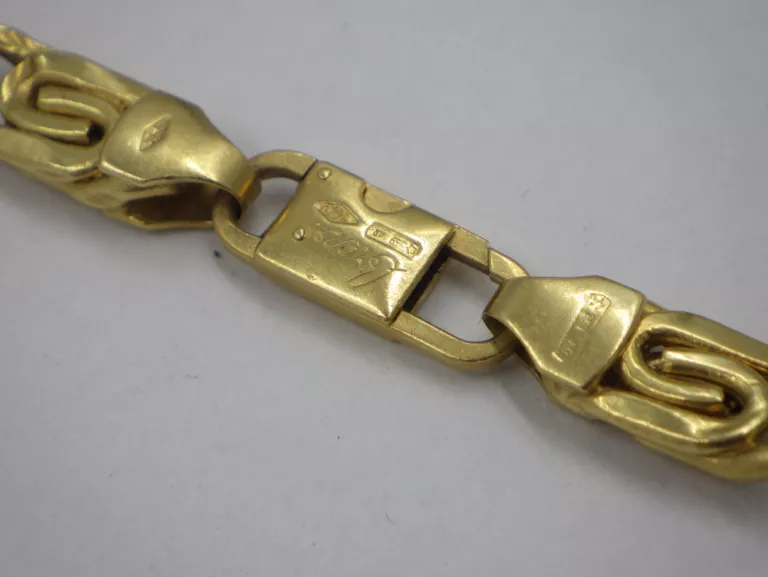 ŁAŃCUSZEK MĘSKI CIEKAWY SPLOT ZŁOTO 750 30,53G 68CM