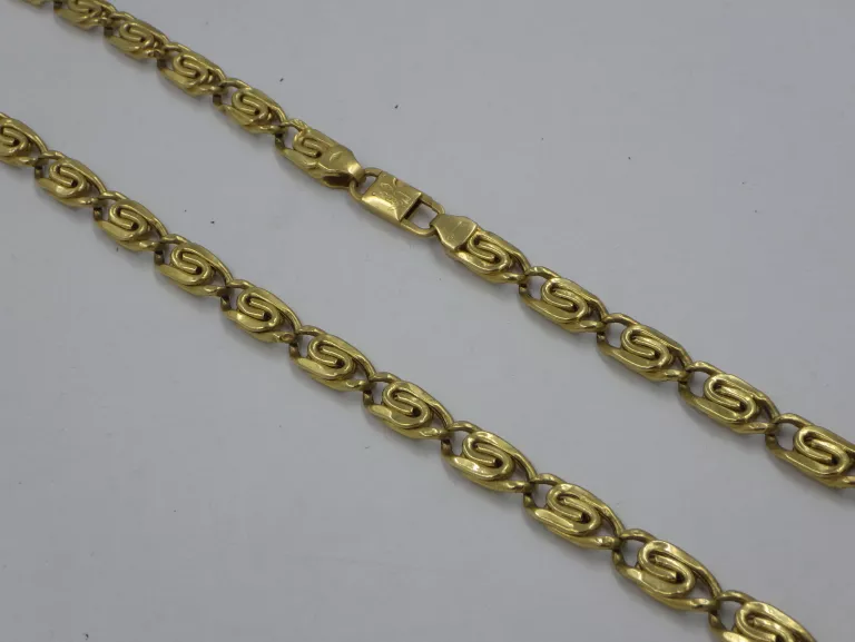 ŁAŃCUSZEK MĘSKI CIEKAWY SPLOT ZŁOTO 750 30,53G 68CM