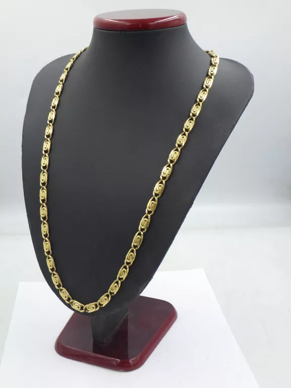 ŁAŃCUSZEK MĘSKI CIEKAWY SPLOT ZŁOTO 750 30,53G 68CM