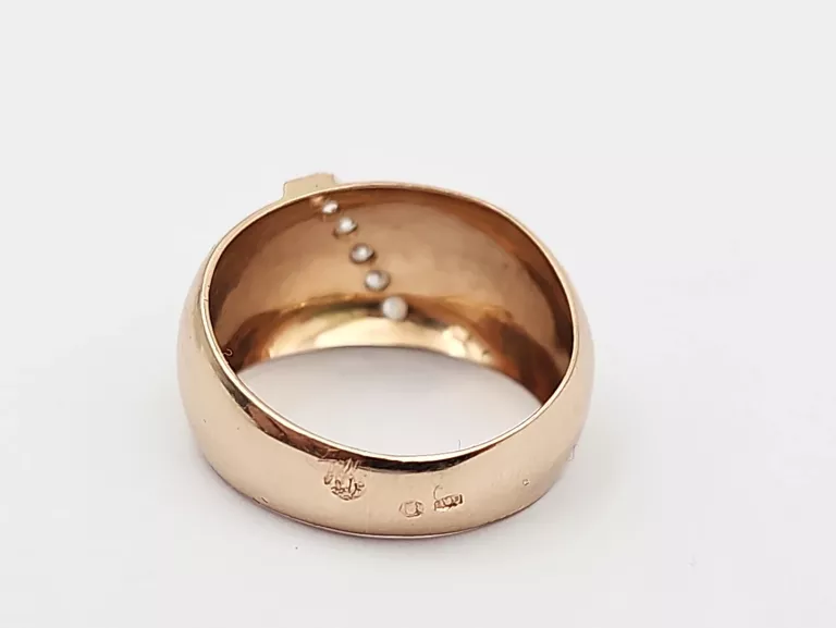 OKAZAŁY ZŁOTY PIERŚCIONEK 585 R. 28