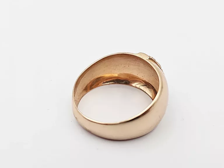OKAZAŁY ZŁOTY PIERŚCIONEK 585 R. 28