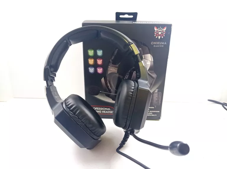 SŁUCHAWKI GAMINGOWE NAUSZNE PRZEWODOWE ONIKUMA K8