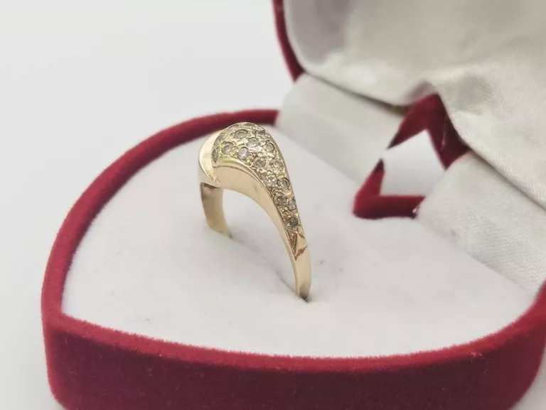 OSZAŁAMIAJĄCY ZŁOTY PIERŚCIONEK 2,85G. P.585 R.17