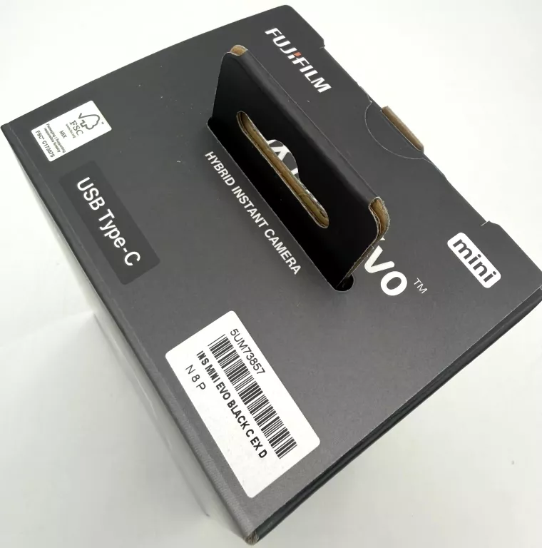 APARAT NATYCHMIASTOWY FUJIFILM INSTAX MINI EVO CZARNO-SREBRNY