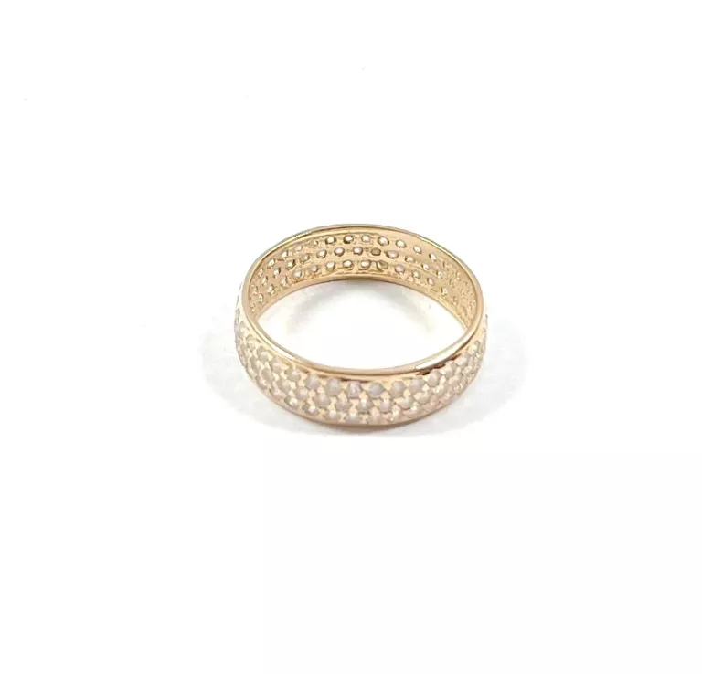 ZŁOTY PIERŚCIONEK Z CYRKONIAMI 585 3,05G R18