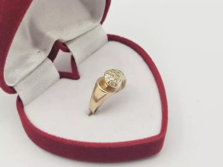 OSZAŁAMIAJĄCY ZŁOTY PIERŚCIONEK 2,85G. P.585 R.17