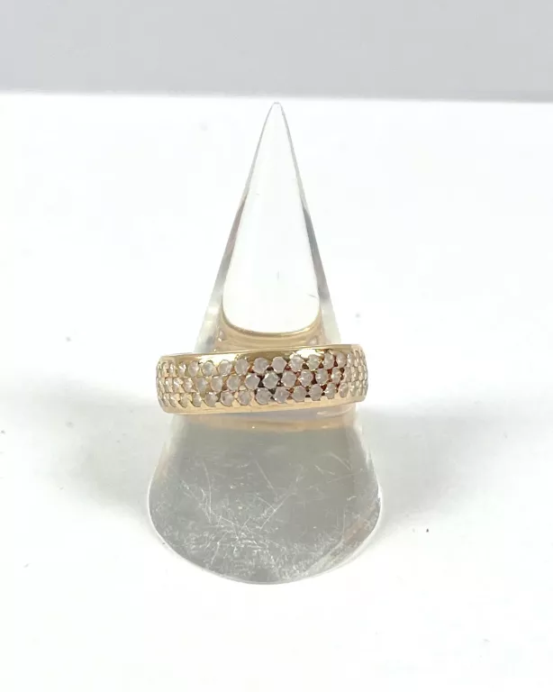 ZŁOTY PIERŚCIONEK Z CYRKONIAMI 585 3,05G R18