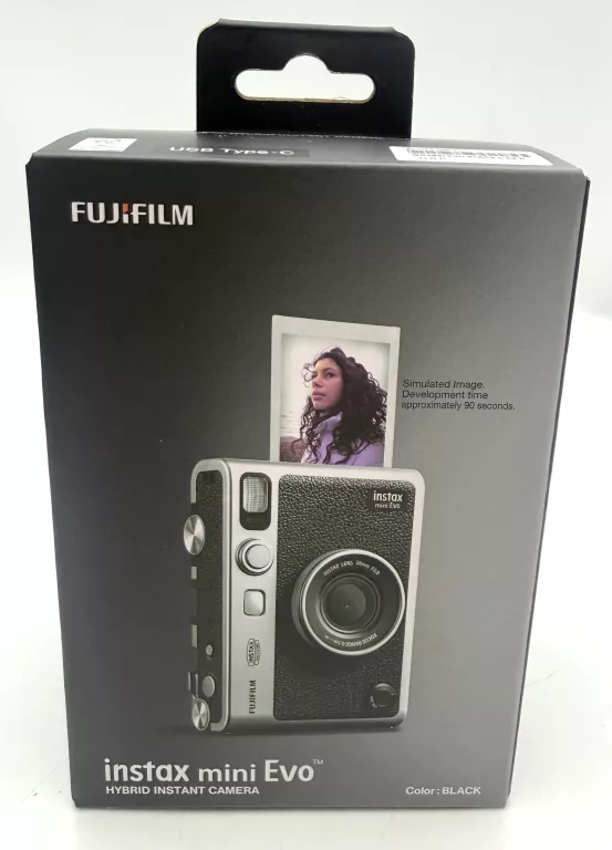 APARAT NATYCHMIASTOWY FUJIFILM INSTAX MINI EVO CZARNO-SREBRNY