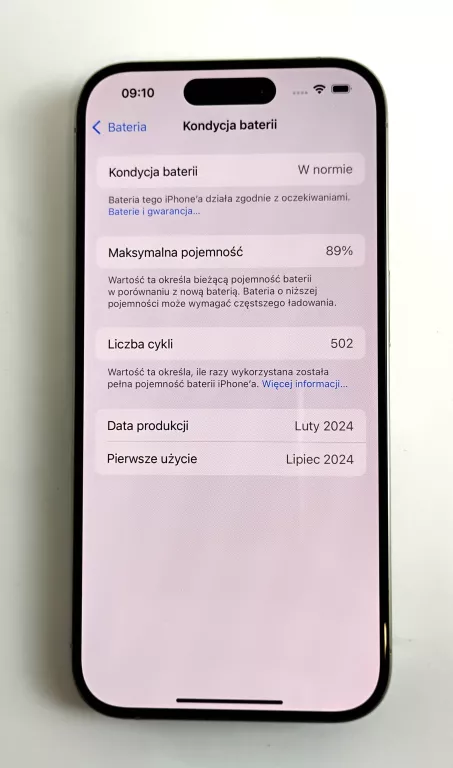 TELEFON APPLE IPHONE 15 PRO 128GB ZADBANY! BATERIA 89%