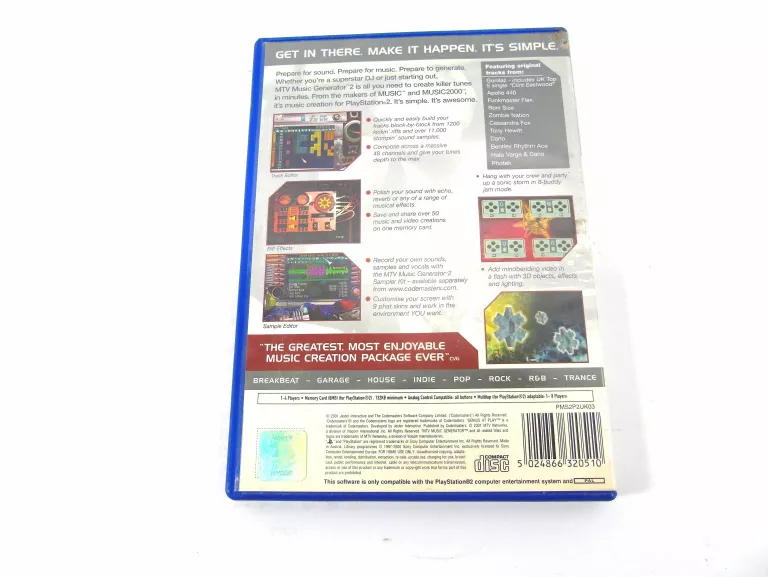 GRA PS2 MTV MUSICGENERATOR 2