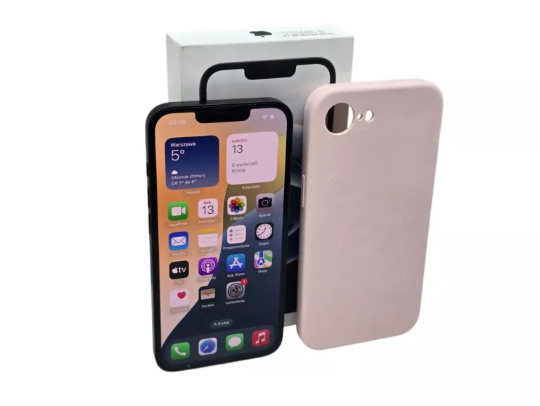 TELEFON APPLE IPHONE 16E 8 GB / 128 GB 5G CZARNY - 100% KONDYCJI - ZESTAW