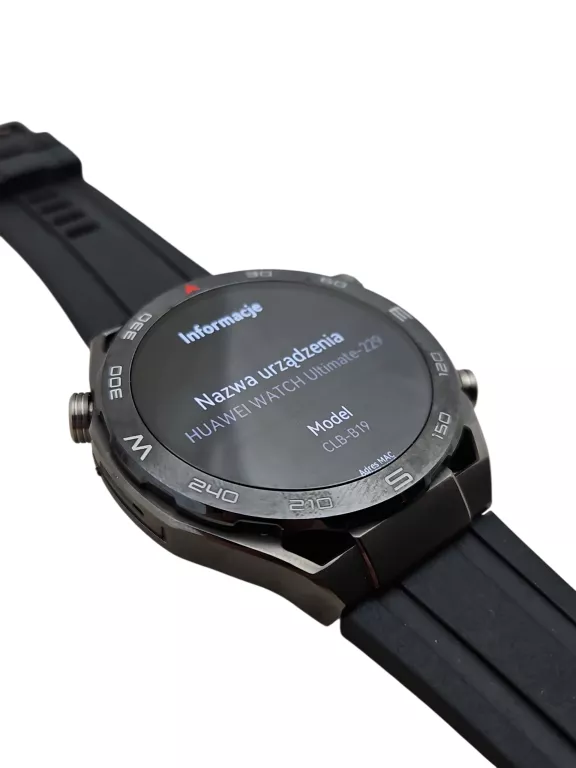 SMARTWATCH HUAWEI WATCH ULTIMATE-229 CZARNY KOMPLET