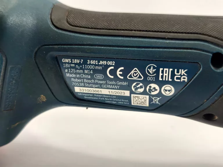 SZLIFIERKA KĄTOWA BOSCH GWS 18V-7 + AKUMULATOR BOSCH 4 AH