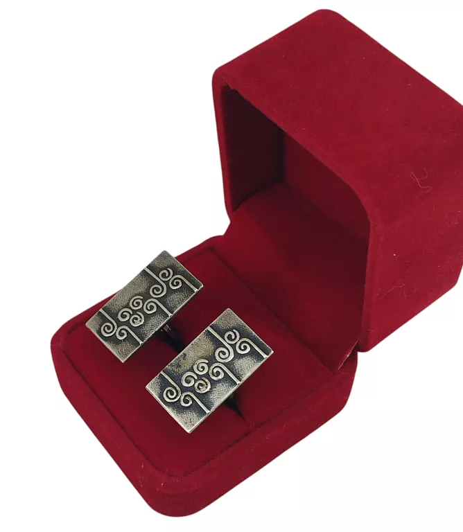 SREBRNE SPINKI DO MANKIETÓW 12,56G 2,2CM