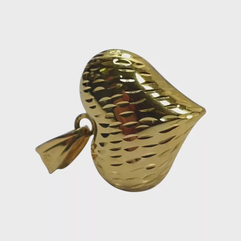 ELEGANCKA ZŁOTA ZAWIESZKA SERCE 585  DWUKOLOROWA  PRÓBA 585 WAGA 0,92 G