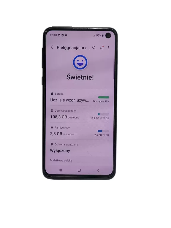 TELEFON SAMSUNG S10E 128GB  CZARNY KPL