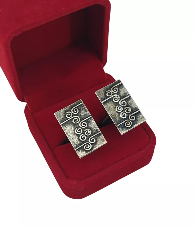 SREBRNE SPINKI DO MANKIETÓW 12,56G 2,2CM