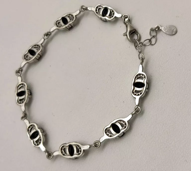 SREBRNA BRANSOLETKA 925 W: 7,43G USZKODZONE ZAPIĘCIE!