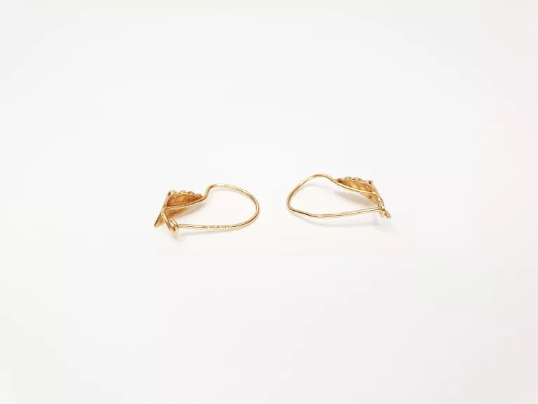 ZŁOTE KOLCZYKI - 585 - 1,08 G