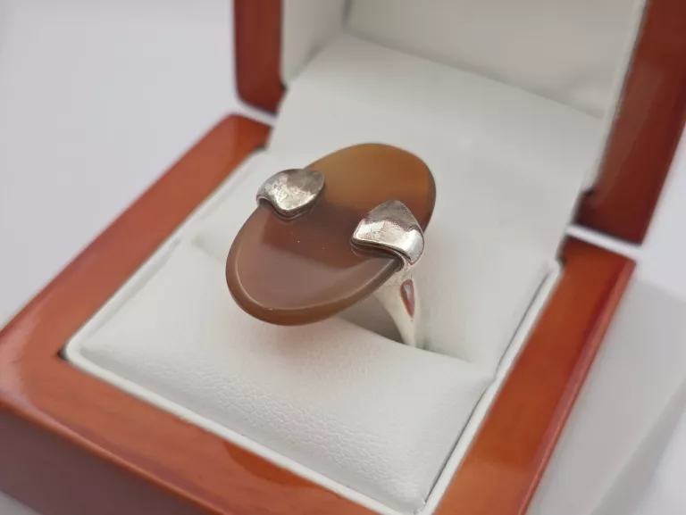 SREBRNY PIERŚCIONEK - 925 R.22 9,24G