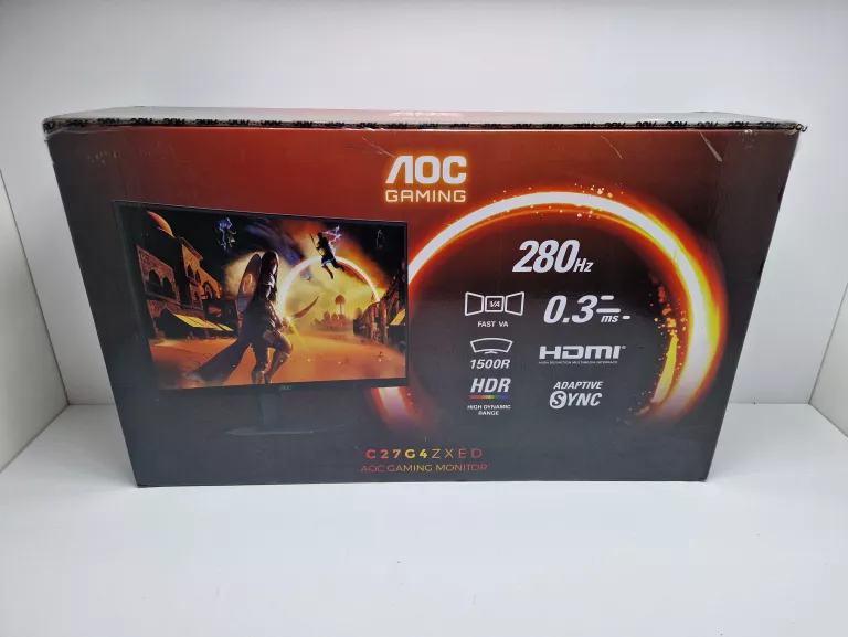 ZAKRZYWIONY MONITOR AOC C27G4ZXED 27" FHD 1920X1080 VA 280HZ