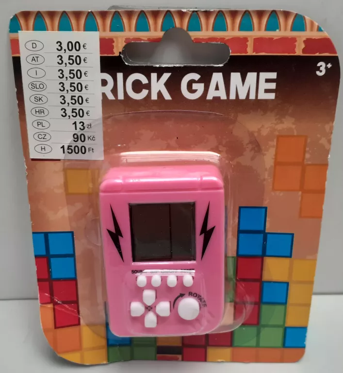 MINI TETRIS KONSOLKA GRA DLA DZIECI RÓŻOWA