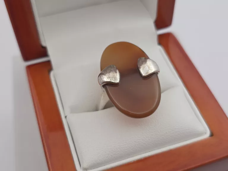 SREBRNY PIERŚCIONEK - 925 R.22 9,24G