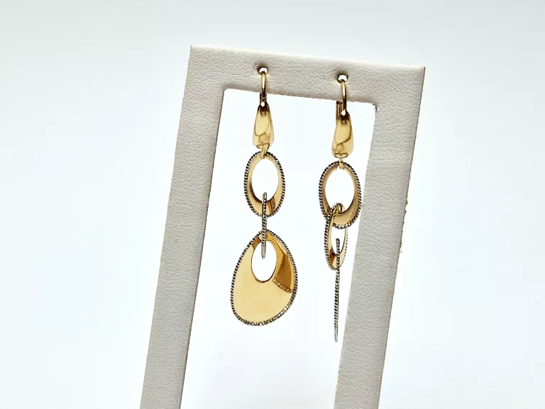 ZŁOTE WISZĄCE PIĘKNE KOLCZYKI [585 2,81G]