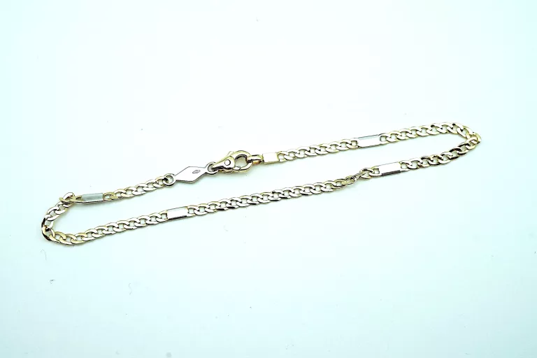 NIEZWYKŁA ZŁOTA BRANSOLETKA PR: 585 2.26G 19CM14K