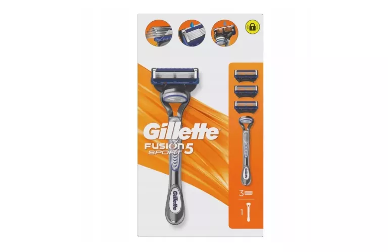 GILLETTE FUSION 5 SPORT RĄCZKA + 3 OSTRZA
