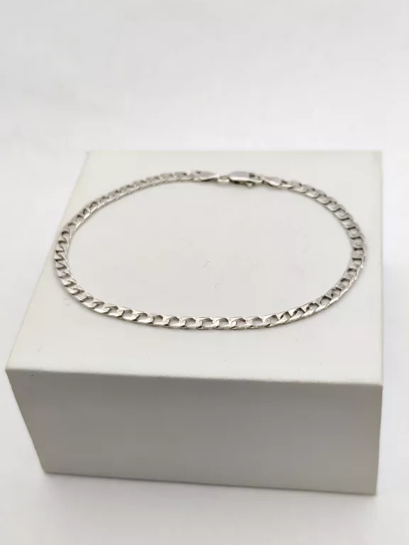 SREBRNA BRANSOLETKA W SPLOCIE PANCERKA 4,68G 20CM