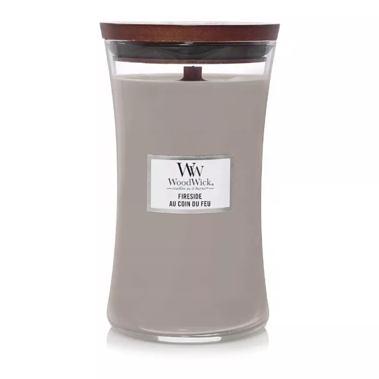 WOODWICK SCENTED CANDLE VASE FIRESIDE 609,5 G