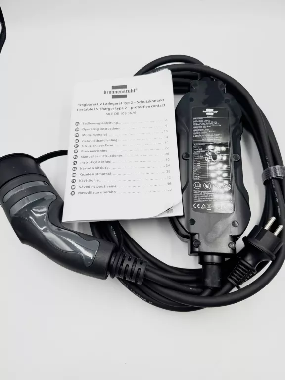 KABEL DO ŁADOWANIA ŁADOWARKA EV TYPU 2 2,3 KW 8M IP44 230V BRENNENSTUHL