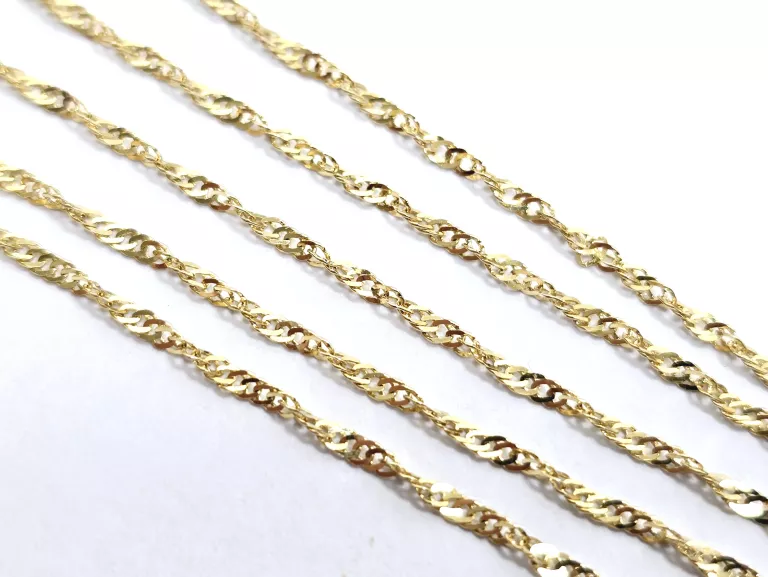 ZŁOTY ŁAŃCUSZEK SINGAPUR 585 0,96G 40CM