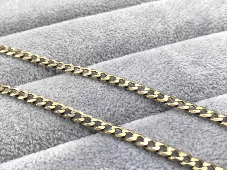 SREBRNY ŁAŃCUSZEK SPLOT PANCERKA 11,81G 55CM