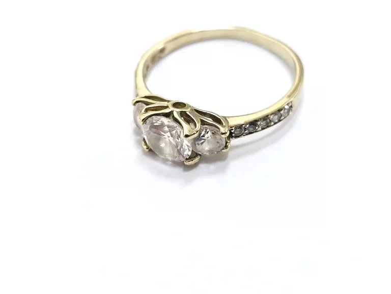 ZŁOTY PIERŚCIONEK Z CYRKONIAMI 333 1,91G 14